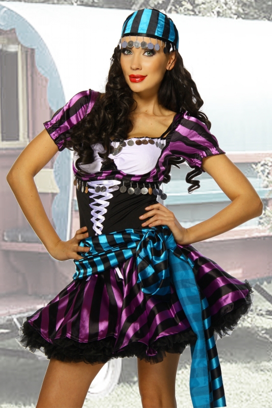edel Gipsy-Kostüm *NEU* Karneval*Fasching*Kostüm*Zigeunerin