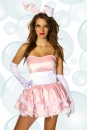 Bunny-Kost�m rosa/wei�