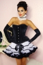 Petticoat, schwarz/wei�