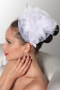 Mini-Hut / Fascinator, wei�