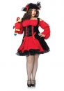 sexy Piratenbraut schwarz/rot