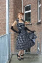 Rockabilly-Kleid Polka Dot , schwarz/wei�